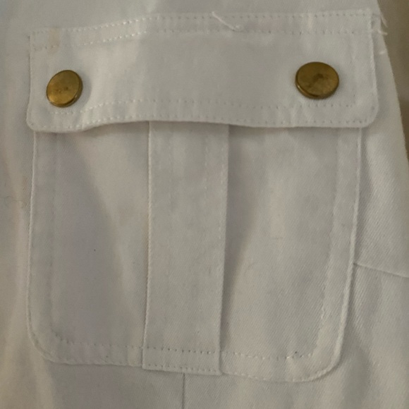 women’s white shirt dress. Gold button and zipper accents. Size 16.Includes whit - Picture 7 of 7